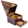 Natural Wood Dhoop Stand | Set of 2